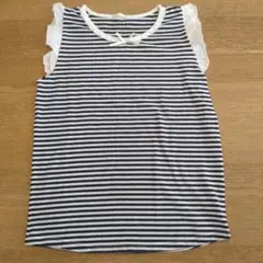 ジーユーボーダーノースリーブ１５０cm