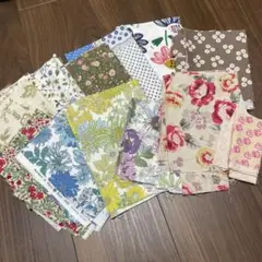 布地　はぎれセット　花柄　オックス　綿麻