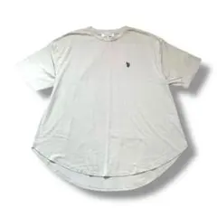 ユーエスポロアッスン　Tシャツ(LL)レイヤード風 ユニセックス　大人　ゆったり