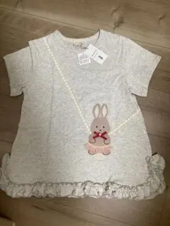 新品　＊ la poche biscuit ＊　半袖Tシャツ　うさぎ　140cm