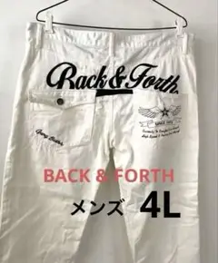 BACK&FORTH 大きめ 白デニム パンツ メンズ 【古着】未使用