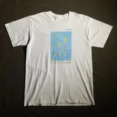 90s USA製　ONEITA ボックスプリントTシャツ　XL ホワイト