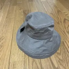 Lounie リボン付きグレー バケットハット