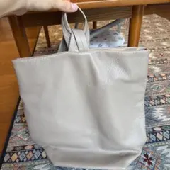 アンコキーヌ　牛革　リュック　A4可　グレージュ