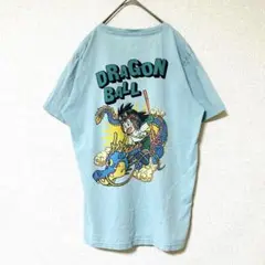 ドラゴンボール DRAGON BALL Z 半袖Tシャツ 悟空 M 神龍 水色