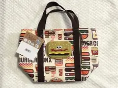 BURGER CONX ウエットティッシュポケット付きランチバッグ