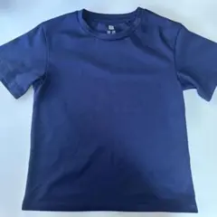 ユニクロ　ドライEX　Tシャツ　キッズ　120　ネイビー　スポーツT