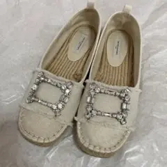UNITED ARROWS エスパドリーユ サンダル ビジュー