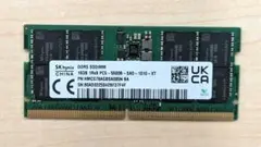 SK hynix 16GB DDR5 SO-DIMM メモリー