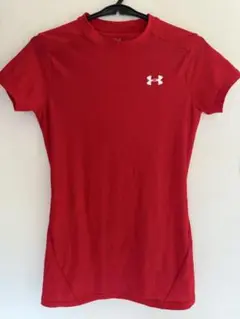 UNDER ARMOUR アンダーシャツ レッド　レディース　ジュニア150