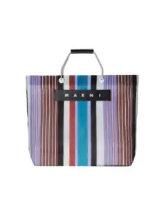 MARNI マルニ MARKET STRIPEバッグ ストライプ ライトライム