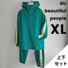 beautiful people　サイドラインフルジップパーカ パンツ