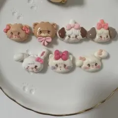 ミッコ mikko デコパーツ フェイスパーツ 7個セット