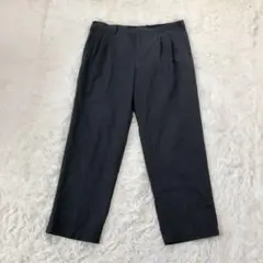 ユニクロ　ツータック　チノパン　スラックスズボン　綿パンツ ネイビー　W95