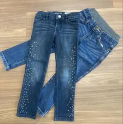 GAP 110 ストレッチデニム　と　西松屋　ストレッチデニム ２枚セット