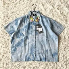 新品 LAZY OAF レイジーオーフ ビーズ 半袖 シャツ タイダイ　ポップ