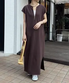 doudou 2wayジップワンピース