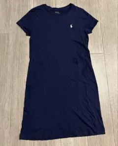 美品 POLO ポロ ラルフローレン Tシャツ 半袖 ワンピース　ネイビー　S