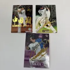 カルビー　2017 中田翔　金箔サインカード　プロ野球チップスカード　BBM