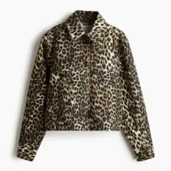 エイチアンドエム デニムジャケット レオパード(美品)