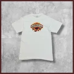 US古着 PORT&COMPANY 両面プリント Tシャツ ホワイト Sサイズ