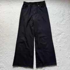 Spick and Span スピックアンドスパン L ワイドデニム ブラック