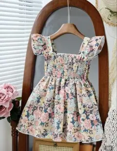 シーインシャーリングフラワーワンピース130新品
