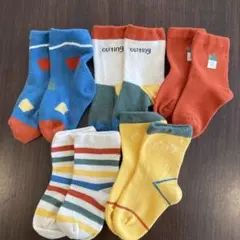【ほぼ未使用】ベビー・キッズ 靴下 5足セット カラフル 9-14㎝