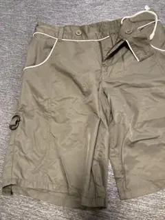 レディースラッシュガード・カーキショートパンツ・黒レギンスセット　Lサイズ