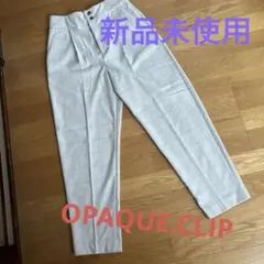 グレー チェック柄 カジュアルパンツ