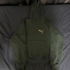 80s PUMA フード付きパーカー オリーブグリーン