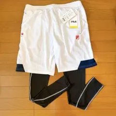 【新品未使用】FILA ショートパンツとレギンスセット Mサイズ
