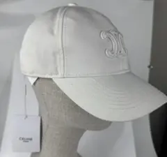 CELINE ホワイト キャップ