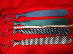 Wharton ネクタイ 4本セット 青 緑 ストライプ