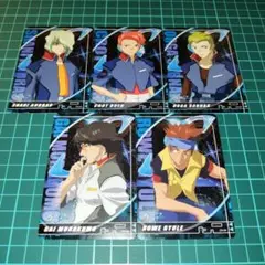 ガンダムSEED カード×5 CH-53,54,52,33,34