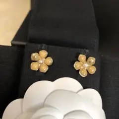 シャネル パール フラワー ピアス