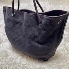 GUCCI ハンドバッグ トートバッグ GGキャンバス GG柄 黒 ブラック