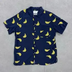バナナ柄シャツ アロハシャツ 半袖 Lサイズ