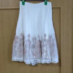 L'EST ROSE 花柄プリーツスカート