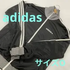 adidas 3本ラインジャージ　上のみ　ブラック　O ＃1781