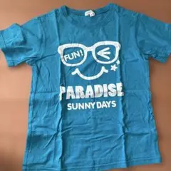 3can4on 青色 Tシャツ サイズ140 FUN! PARADISE