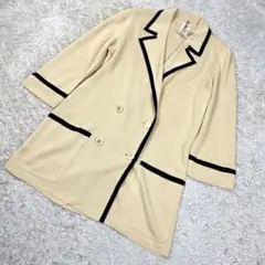 【希少】FOXEY ダブル ニットブレザー Fマーク ボタン イエロー L相当