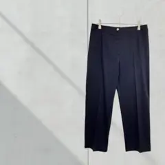 T374【VIFORE】カジュアルパンツ　八分丈　クロップド　ネイビー　大人