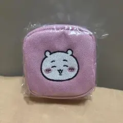 新品未使用　ちいかわ　カラナビつき刺繍スクエアミニポーチ　ピンク