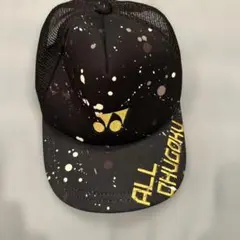 YONEX ALL CHUGOKU メッシュ キャップ 黒