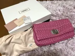 ミュウミュウ 【MIUMIU】 ナッパクリスタル 2WAYショルダーバッグ