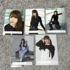 櫻坂46 生写真　中嶋優月　Make or Brake 青　黒　クラシックコーデ