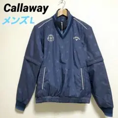 ☆美品☆Callawayゴルフ☆3way中綿ジャケット メンズ L ネイビー