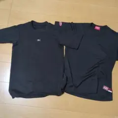 ブラック アンダーシャツ 2枚セット　160