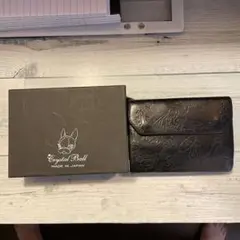 Crystal Ball 日本製 三つ折り財布 ブラック